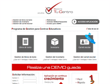 Tablet Screenshot of gestionatucentro.com